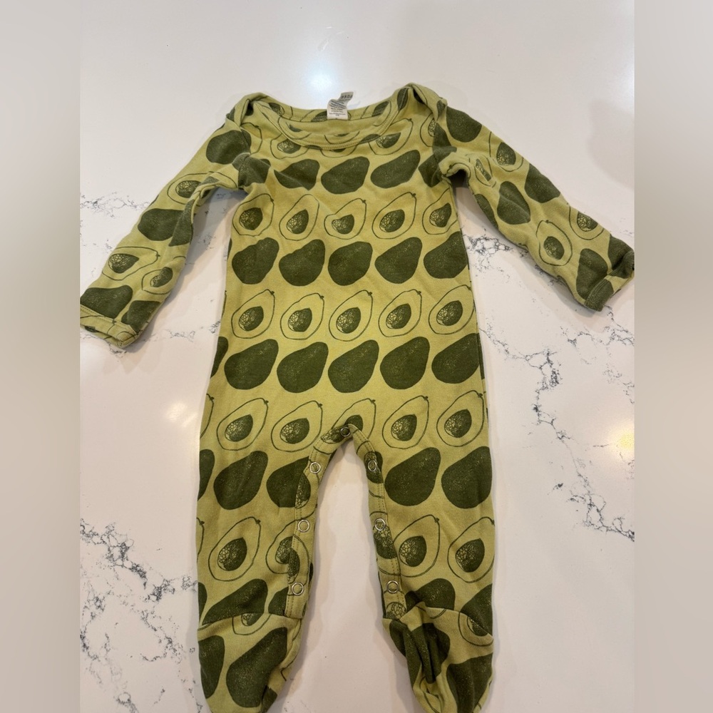 Kate Quinn avocado onesie - size 6/9 months